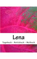 Lena - Tagebuch - Notizbuch - Malbuch