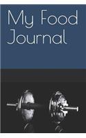 My Food Journal: Dumbbell Weights Themed My Food Journal 200 Pages Measuring 6 X 9