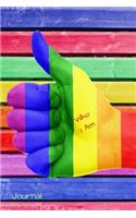 Who I Am Journal: Rainbow Lgbt Diary 6 X 9 Planner for Keeping Notes, Sketching, Goals, Lists and Writing Skills for Women, Men, Girls, Boys and Teens