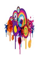 Paint Circles Journal Blank Notebook: 150 Numbered Blank Page Journal (6x9) for Home, School, Office, Organization, Self-Management(8 Numbered Blank Page Journals)