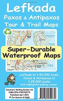Lefkada, Paxos and Antipaxos Tour and Trail Maps