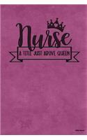 Nuse a Title Just Above Queen: Writing Journal for Nurse