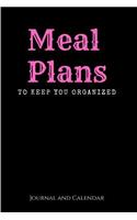 Meal Plans to Keep You Organized