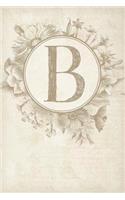 Sermon Notes Journal - Vintage Style with Monogram