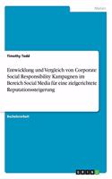 Entwicklung und Vergleich von Corporate Social Responsibility Kampagnen im Bereich Social Media für eine zielgerichtete Reputationssteigerung