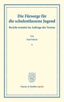 Die Fursorge Fur Die Schulentlassene Jugend: Bericht Erstattet Im Auftrage Des Vereins. (Schriften Des Deutschen Vereins Fur Armenpflege Und Wohlthatigkeit 33)