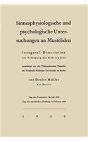 Sinnesphysiologische Und Psychologische Untersuchungen an Musteliden