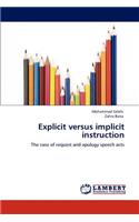 Explicit versus implicit instruction