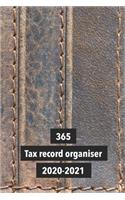 365 tax record organiser 2020-2021