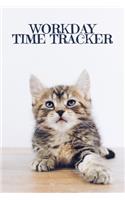 Workday Time Tracker: Weekly timesheets to complete for 2 years - Design: Cute cat