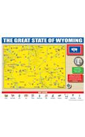 Wyoming State Map for Students - Pack of 30