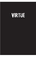 Virtue: Simple Blank Lined Notebook Journal