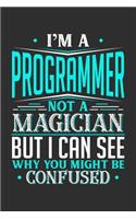 I'm A Programmer Not A Magician But I can See Why You Might Be Confused: Small Business Planner 6 x 9 100 page to organize your time, sales, profit, ideas and notes.