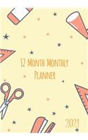 12 Month Monthly Planner