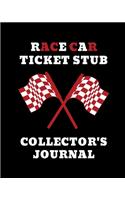 Race Car Ticket Stub Collector's Journal