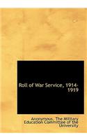 Roll of War Service, 1914-1919