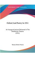 Oxford and Poetry in 1911