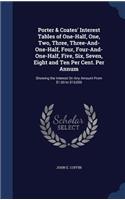 Porter & Coates' Interest Tables of One-Half, One, Two, Three, Three-And-One-Half, Four, Four-And-One-Half, Five, Six, Seven, Eight and Ten Per Cent. Per Annum