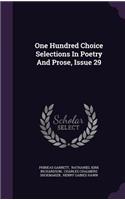 One Hundred Choice Selections in Poetry and Prose, Issue 29