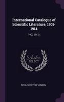 International Catalogue of Scientific Literature, 1901-1914