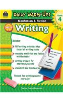 Daily Warm-Ups: Nonfiction & Fiction Writing Grd 4