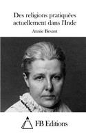 Des religions pratiquées actuellement dans l'Inde