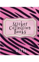 Sticker Collection Book Girls: Blank Permanent Sticker Book
