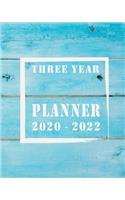 Three Year Planner 2020 - 2022