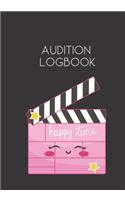 Audition Logbook: Notebook for Auditions and Casting Tracking for Actress