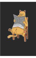 Cat Reading Notebook - Bibliophile Journal Planner