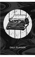 Daily Planner Weekly Calendar: Old School Lover Organizer Undated - Blank 52 Weeks Monday to Sunday -120 Pages- 60s Disco Notebook Journal Retro Typewriter - Vintage gift idea To-