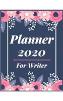 Planner 2020 for writer: Jan 1, 2020 to Dec 31, 2020: Weekly & Monthly Planner + Calendar Views (2020 Pretty Simple Planners)