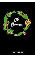 OK Boomer Notebook - Lined Notebook 6 x 9 inches (15.24 x 22.86 cm) Tropical leaves - 120 pages
