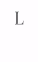 Buchstabe L Notizbuch