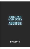 The One And Only Auditor Notebook: 6x9 inches - 110 graph paper, quad ruled, squared, grid paper pages - Greatest Passionate working Job Journal - Gift, Present Idea