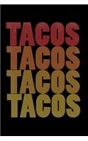 Tacos Tacos Tacos Tacos: Cute Taco Lovers Blank Composition Notebook for Journaling & Writing (120 Lined Pages, 6" x 9")