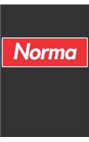 Norma: Norma Planner Calendar Notebook Journal, Personal Named Firstname Or Surname For Someone Called Norma For Christmas Or Birthdays This Makes The Perf