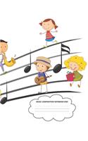 Music Composition Notebook Kids