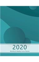 2020 Monthly & Weekly Focus Planner: Large. Monthly overview and Weekly layout with focus, tasks, to-dos and notes sections. Accomplish your goals. Monday start week. 8.5"x 11.0" (Lette