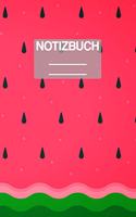Notizbuch A5 Muster Wassermelone Kerne: - 111 Seiten - EXTRA Kalender 2020 - Einzigartig - Kariert - Karo - Raster - Geschenk - Geschenkidee