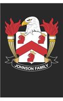 Johnson: Johnson Coat of Arms and Family Crest Notebook Journal (6 x 9 - 100 pages)