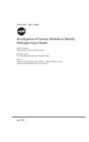 Investigation of Current Methods to Identify Helicopter Gear Health