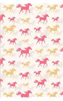 Horse Pattern - Horsback Riding 01: Blank Lined Notebook for Horse Girls and Horsback Riders