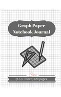 Graph Paper Notebook Journal: (Math Diary Worksheet)