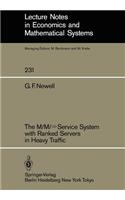 M/M/∞service System with Ranked Servers in Heavy Traffic