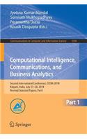 Computational Intelligence, Communications, and Business Analytics