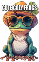 Cute Cozy Frogs Coloring Book