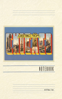 Vintage Lined Notebook Greetings from Chicago