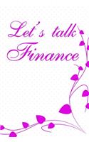 Let's talk finance
