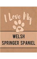 I Love My Welsh Springer Spaniel: Nice Book to Record Vet, Health, Medical, Vaccination Tracker and Journal for the Dog You Love